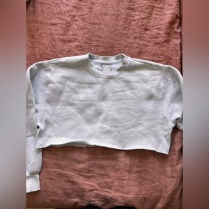 TNA Light Gray Cropped Sweatshirt